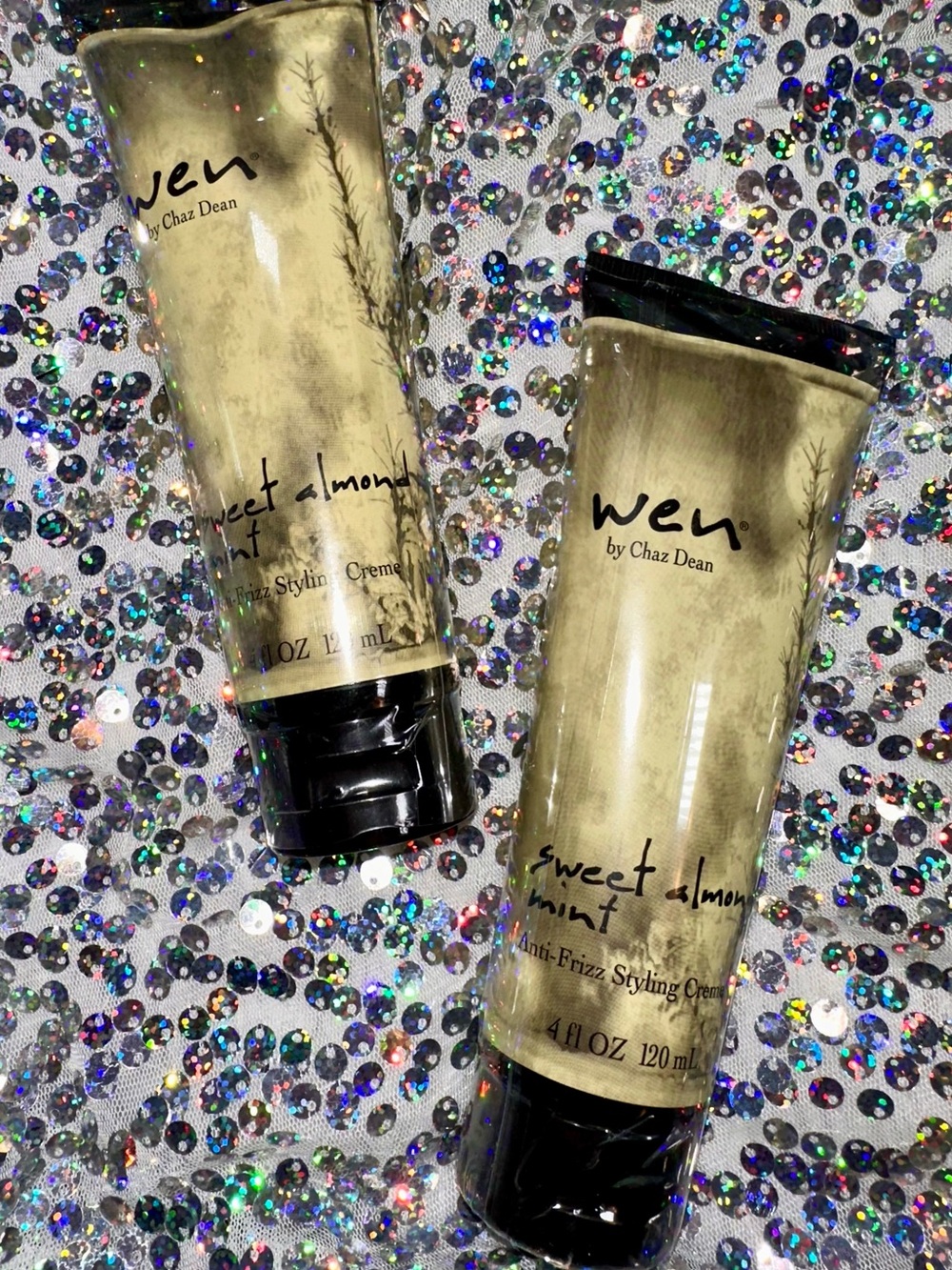 Wen • 2 4 oz Sweet Almond Mint Anti- Frizz Styling Creme